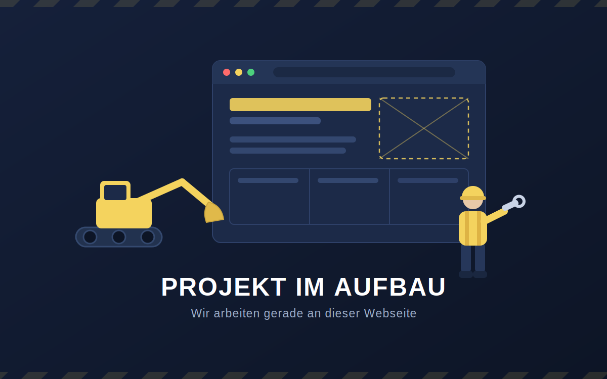 Projekt im Aufbau – Desktop-Vorschau für Brostec folgt